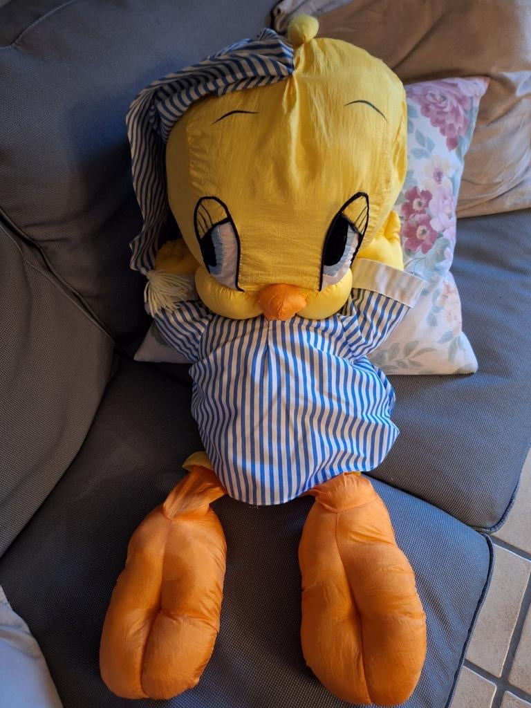 grote, gele Tweety Bird knuffel, Kinderen en Baby's, Speelgoed | Knuffels en Pluche, Ophalen of Verzenden, Gebruikt