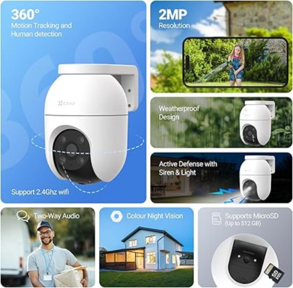 EZVIZ | Caméra de surveillance | wifi | extérieur | Nouveau, Neuf, Caméra extérieure, -, -