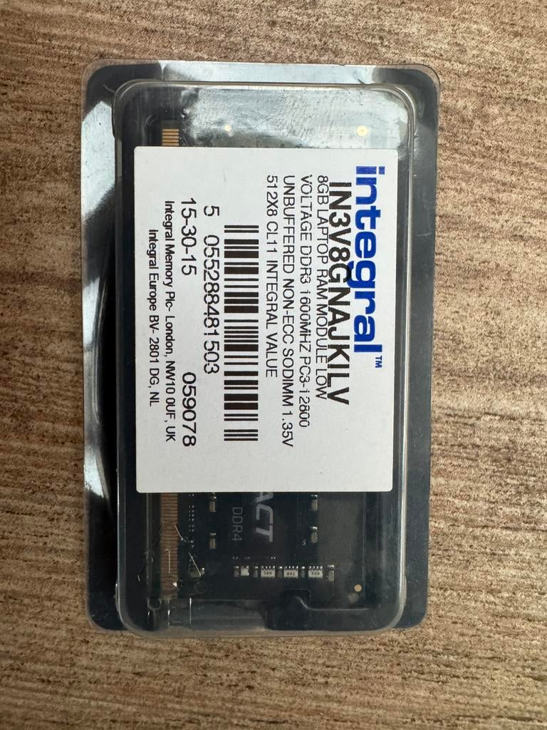 8go ddr3 sodimm, Enlèvement ou Envoi, Comme neuf, DDR3