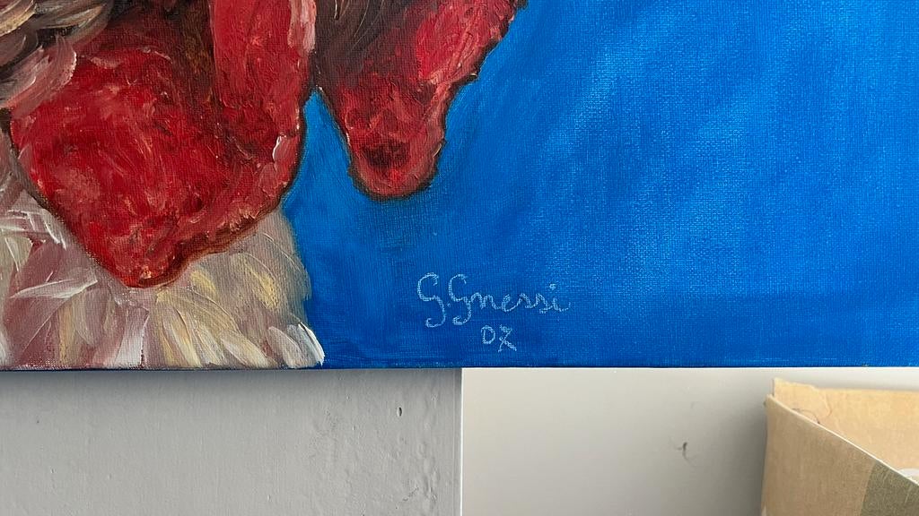 Schilderij naar Koen Vanmechelen – 60x80 cm – gesigneerd, Ophalen of Verzenden