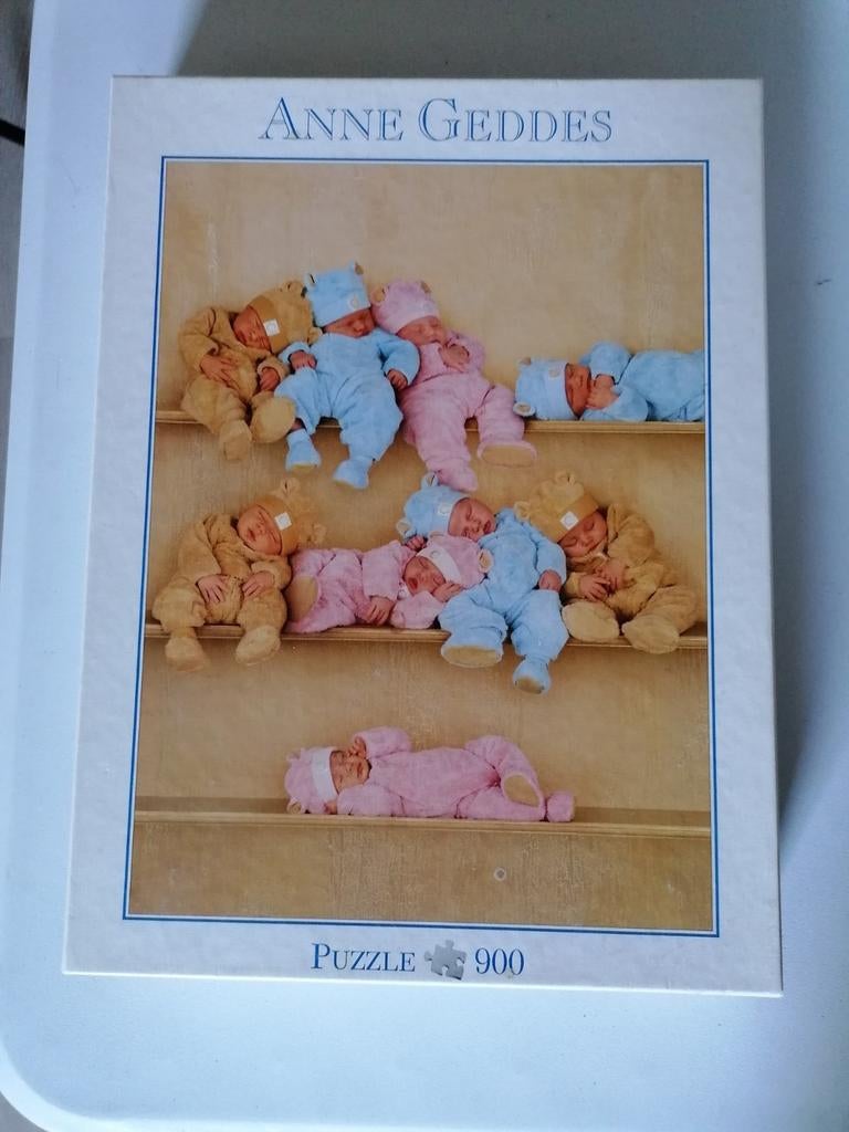 Puzzel Anne Geddes 900 stukjes, Hobby en Vrije tijd, Ophalen of Verzenden, Gebruikt