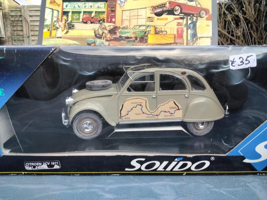 2CV van solido, Hobby & Loisirs créatifs, Voitures miniatures | 1:18, Enlèvement ou Envoi, Solido
