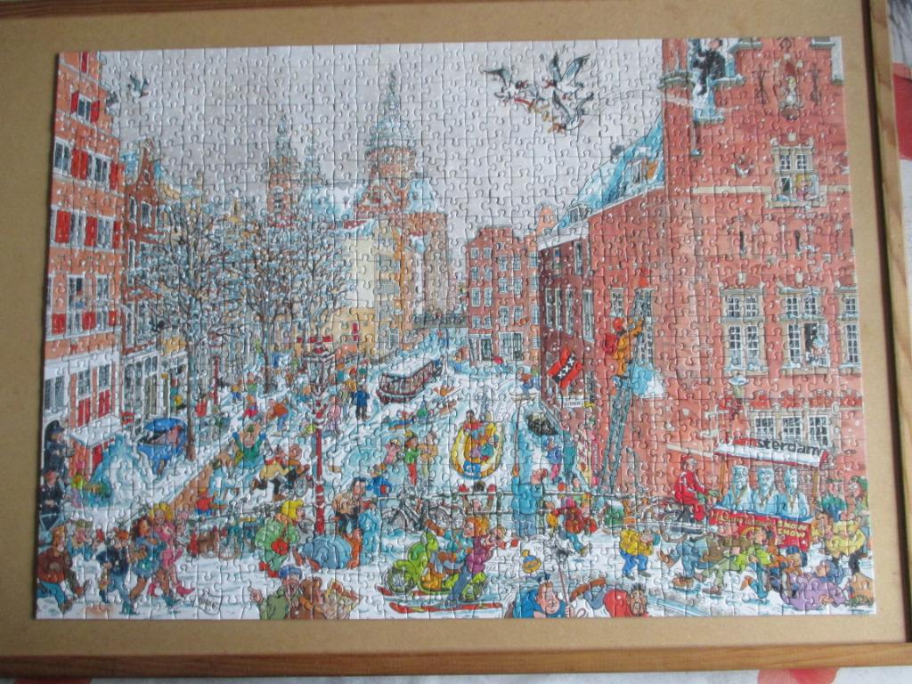 puzzel ravensburger Amsterdam 1000, Ophalen of Verzenden, 500 t/m 1500 stukjes, Zo goed als nieuw, Legpuzzel