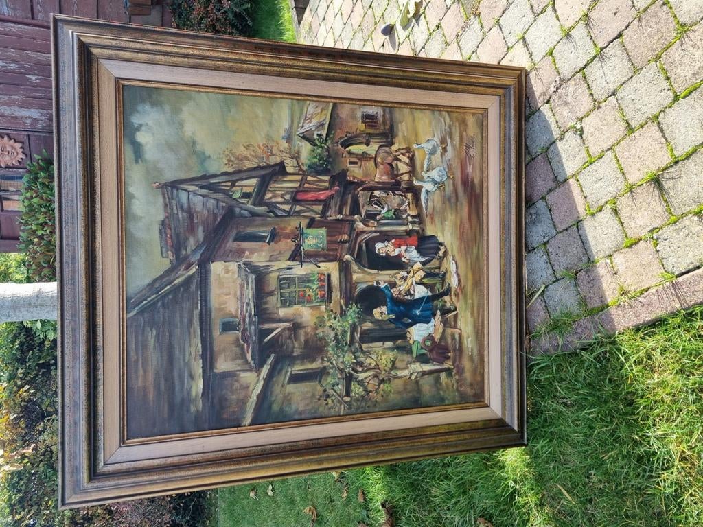 Schilderij op doek, Antiek en Kunst, Kunst | Schilderijen | Klassiek, Ophalen