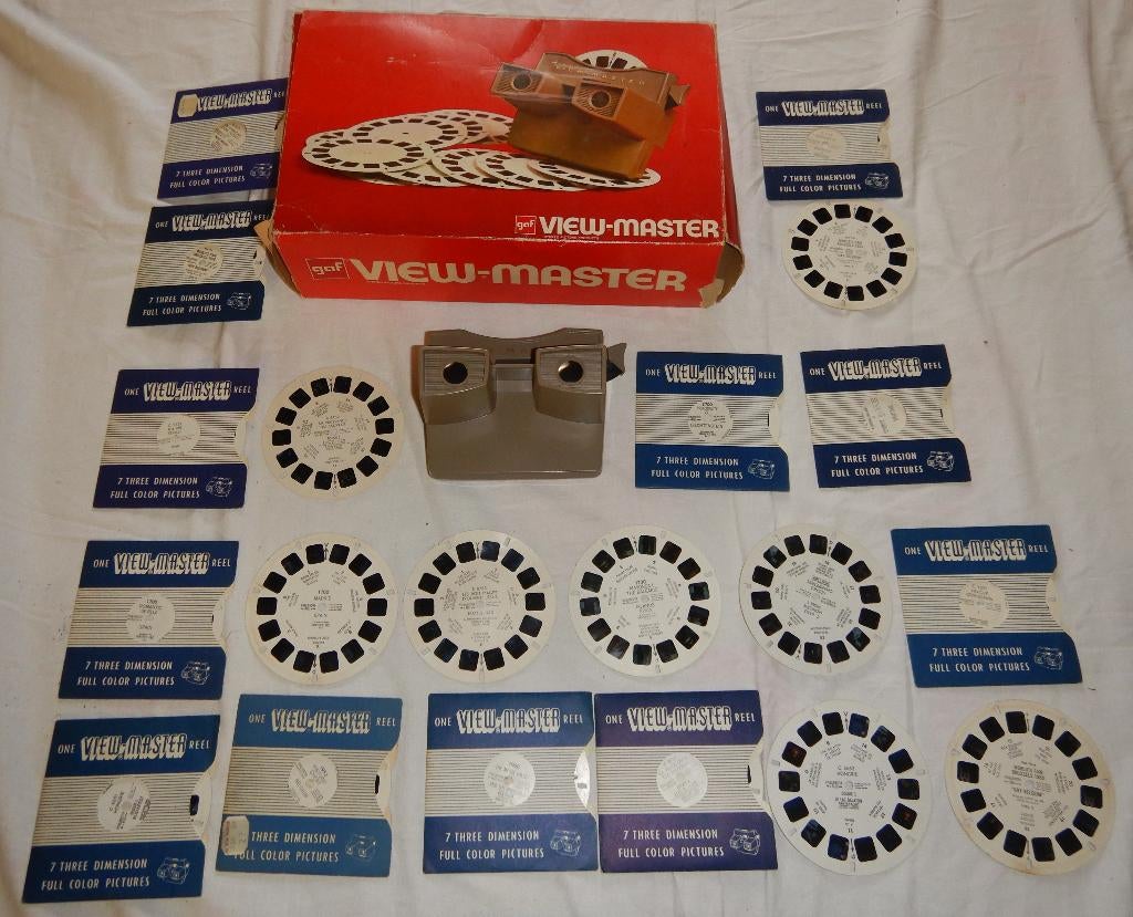 VIEUWMASTER vintage en bel état + 20 disquettes., Enlèvement ou Envoi, Comme neuf