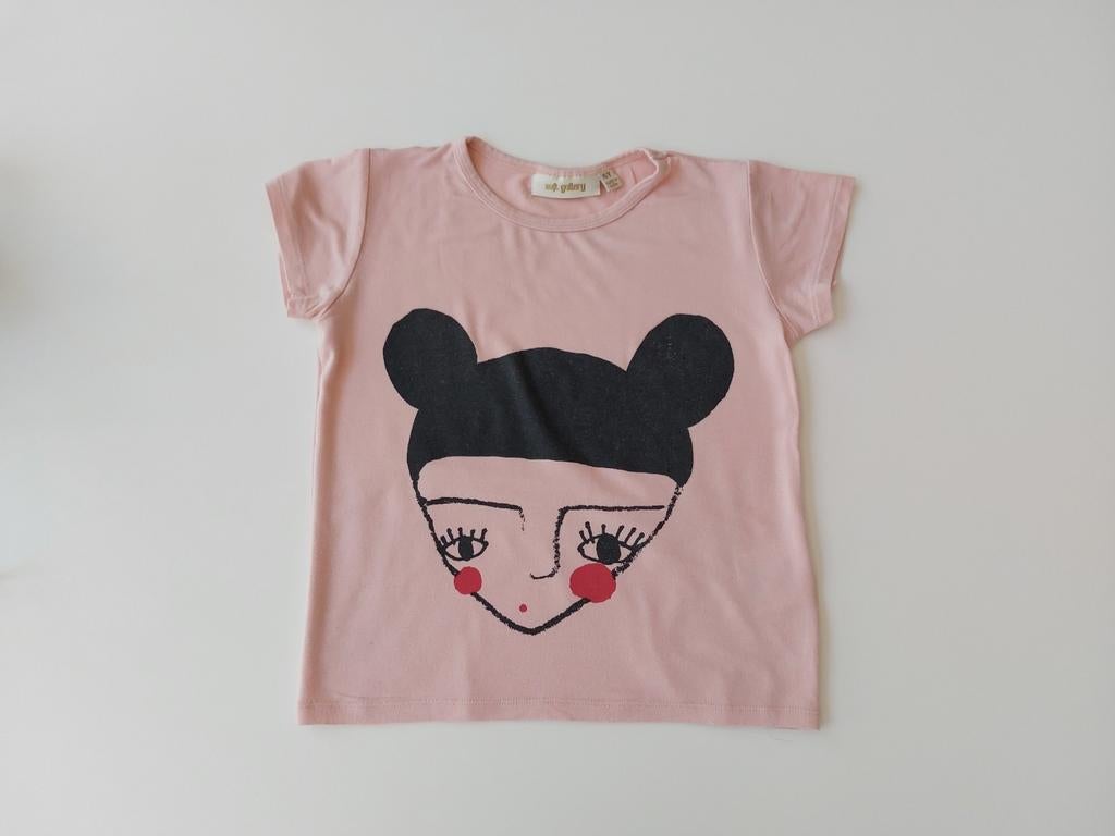 Roze T-shirt van Soft Gallery - maat 4 jaar, Gebruikt, Meisje, Shirt of Longsleeve, Soft Gallery