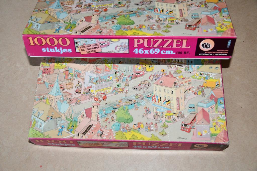 Twee legpuzzels KWB 1000 stukjes, Ophalen of Verzenden, 500 t/m 1500 stukjes, Zo goed als nieuw, Legpuzzel