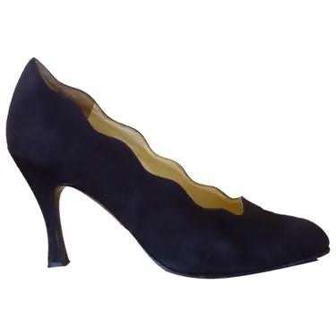 zeer elegante zwarte pump, daim CHARLES JOURDAN - mt 35.5, Kleding | Dames, Schoenen, Pumps, Zwart, Charles Jourdan, Ophalen of Verzenden