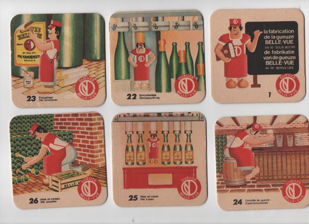 Gueuze belle -vue 6 viltjes /SB, Enlèvement ou Envoi, Sous-bock