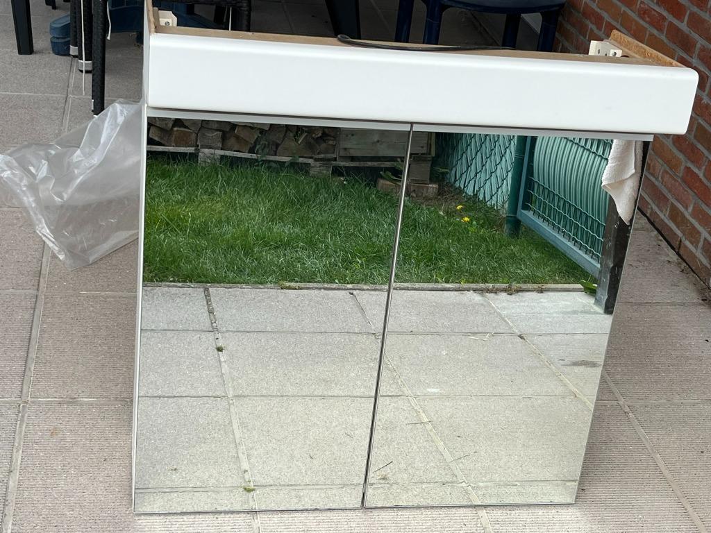armoire de salle de bain, 25 à 50 cm, Armoire à miroir, Moins de 100 cm, Comme neuf