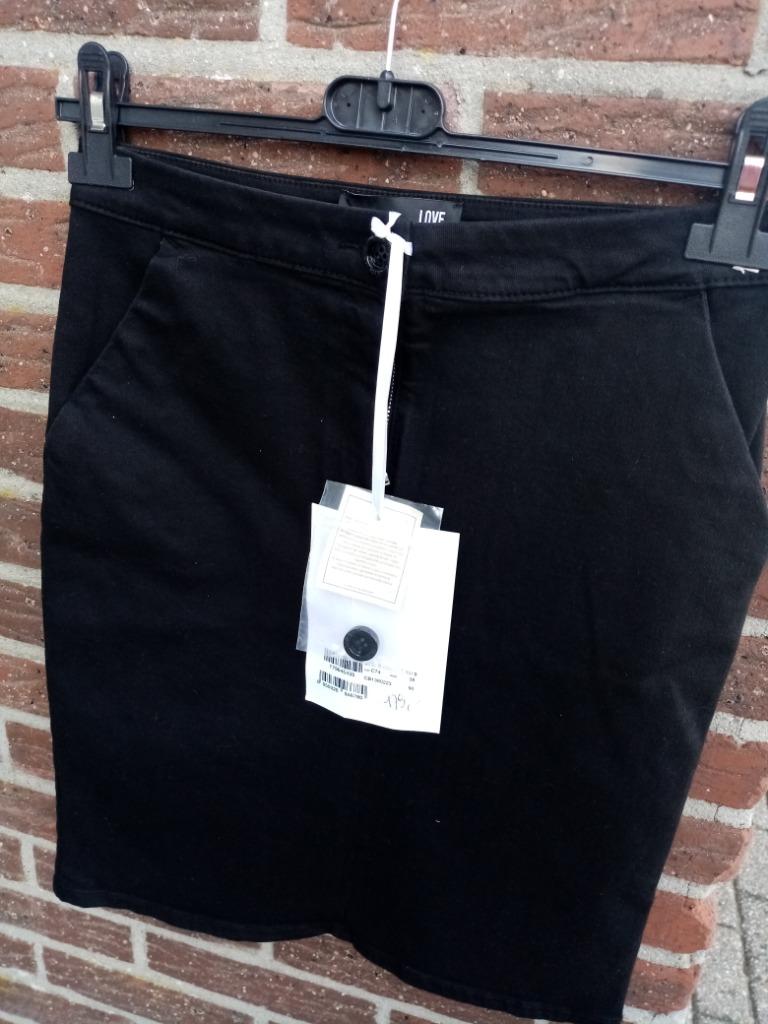 Dames rok Love Moschino Mt38, Maat 38/40 (M), Love Moschino, Zwart, Nieuw