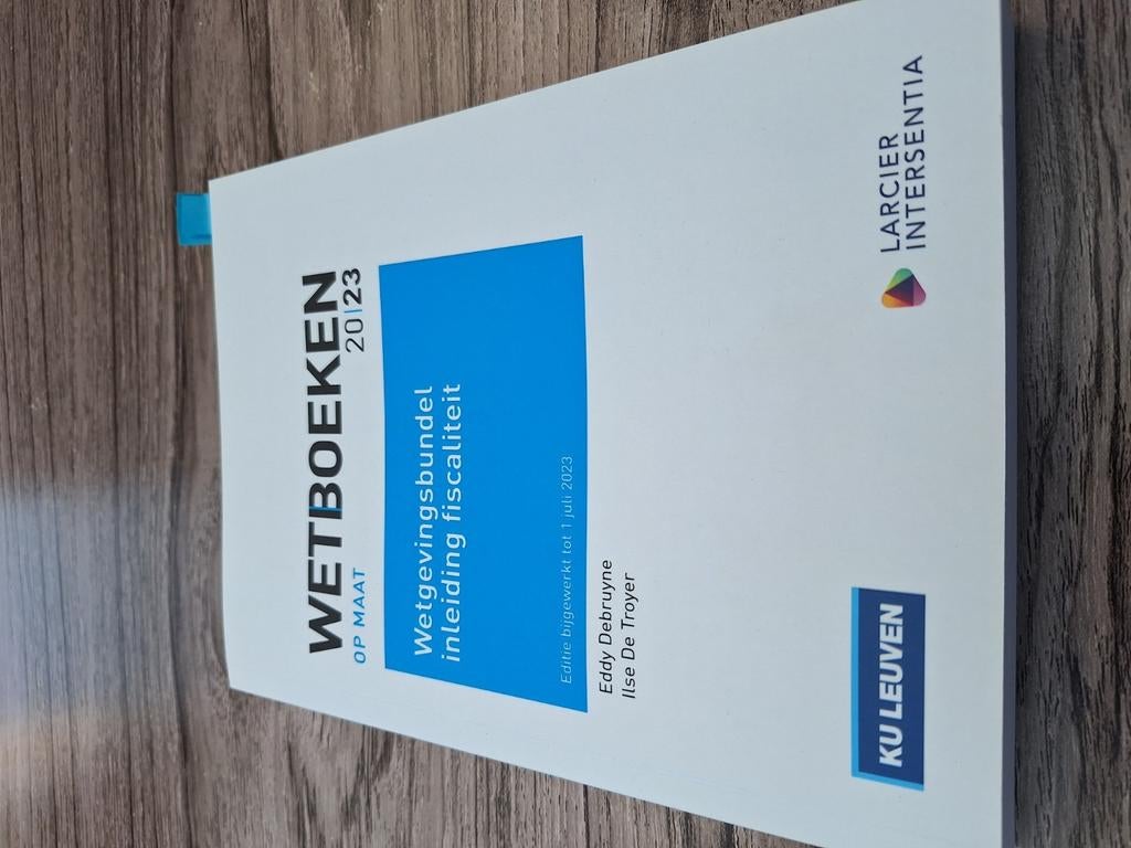 Wetgevingsbundel op maat inleiding fiscaliteit 2020 - 2023, Enlèvement ou Envoi, Comme neuf, Eddy Debruyne; Ilse De Troyer