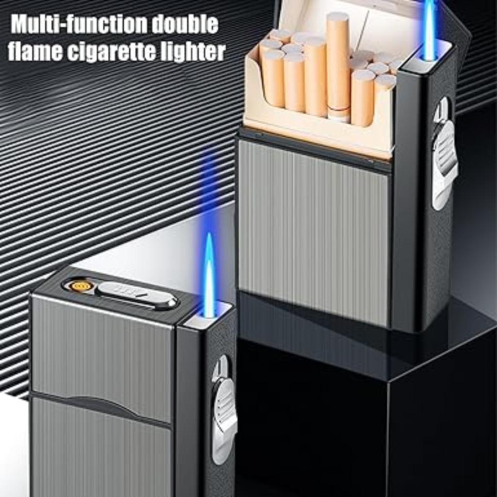 Étui à cigarettes Nizirioo avec briquet LIVRAISON RAPIDE ET, Envoi, Neuf, Briquet