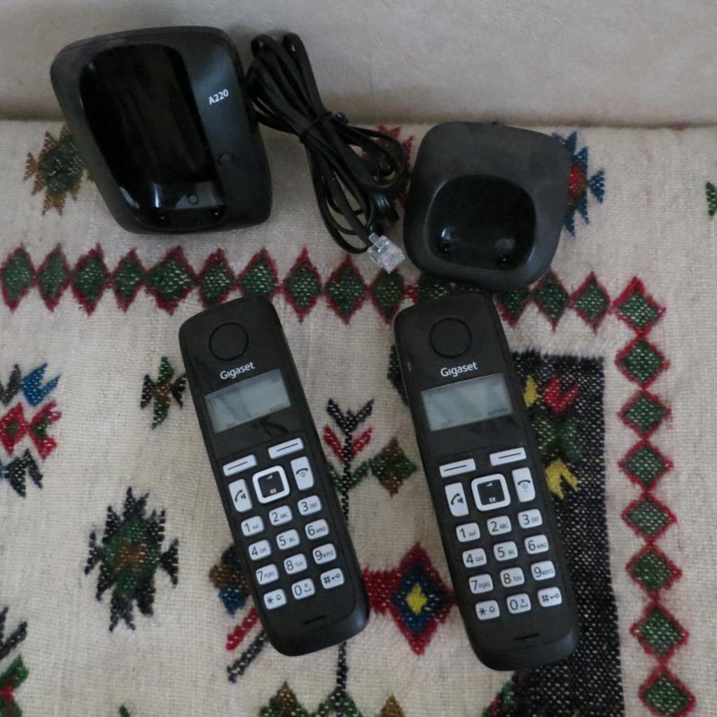 Mobiele telefoons voor vaste lijn "SIEMENS", Telecommunicatie, Ophalen of Verzenden, Zo goed als nieuw, 2 handsets