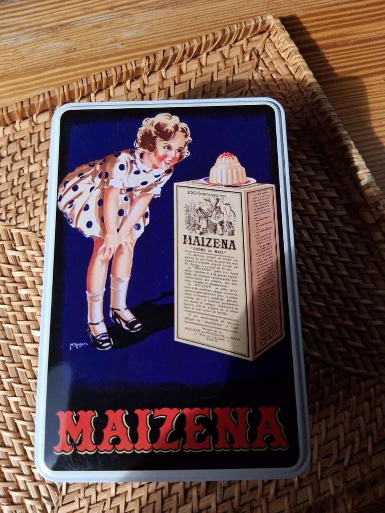 Blikken doos Maizena, Verzamelen, Ophalen of Verzenden