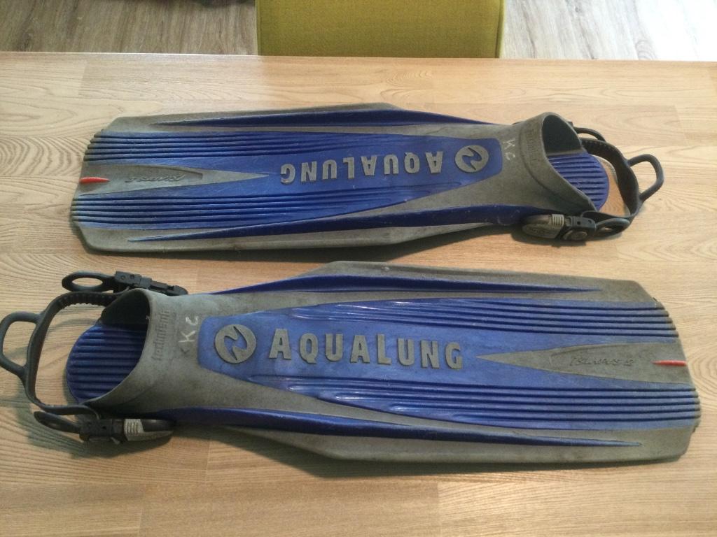 Aqua Lung Vinnen size Giant (L/XL) - Ecocheques, Enlèvement ou Envoi, Utilisé, Palmes de natation ou de plongée