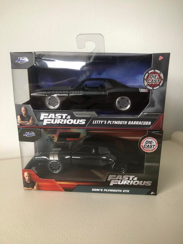 Fast & Furious Jada 1:32 Die-Cast Dom’s and Letty’s Plymouth, Ophalen of Verzenden, Nieuw, Auto