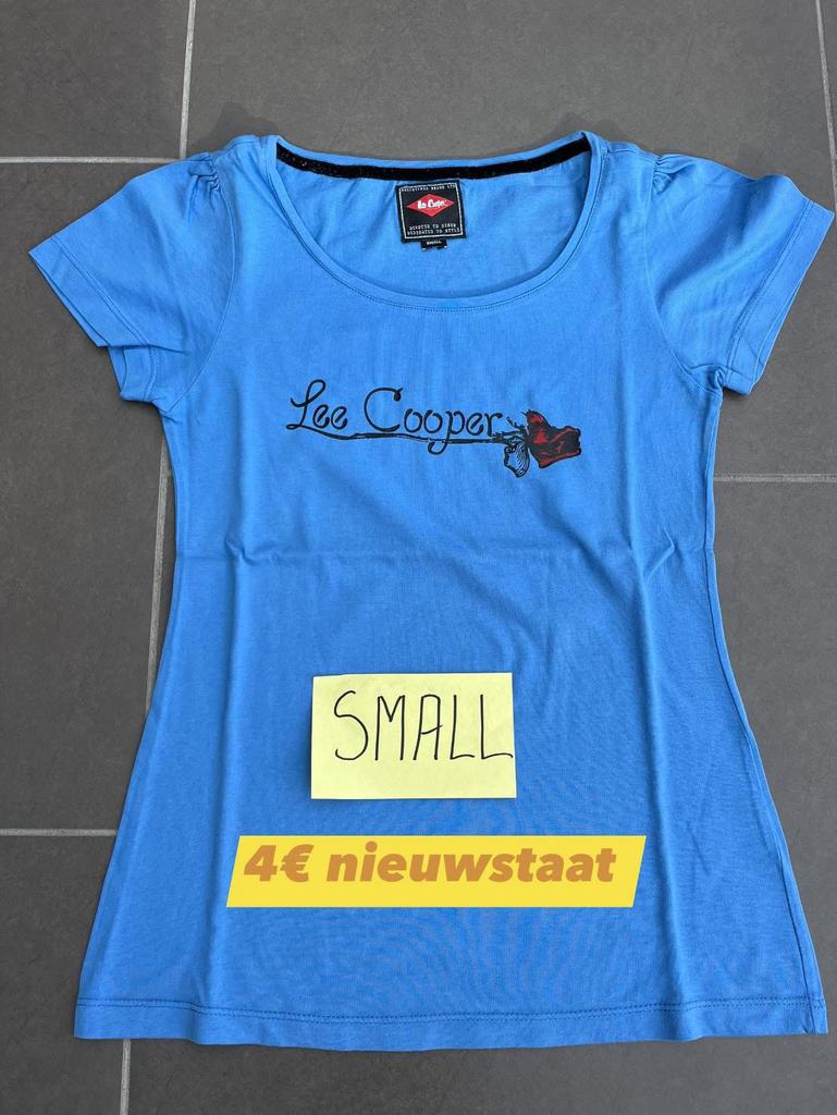 Lee Cooper ‘t shirt Small Zeet mooie staat, Ophalen, Blauw, Lee Cooper, Gedragen