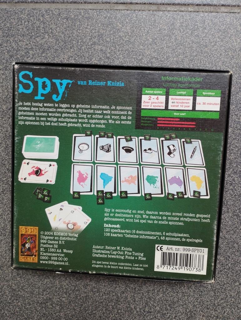 Spel spy, Enlèvement ou Envoi, Comme neuf