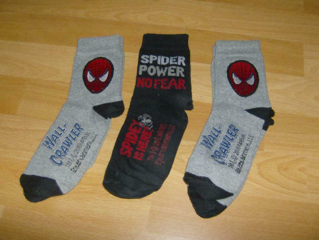 kousen spiderman maat 35 als nieuw, Gebruikt, Ophalen of Verzenden, Jongen, Sokken