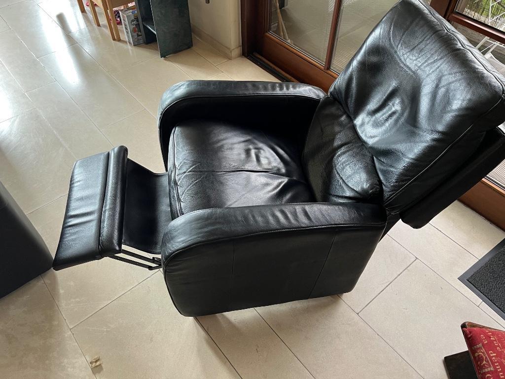 Relax-zetel, Ophalen, Gebruikt, Eenpersoons, Leer
