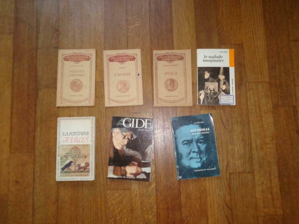 7 boeken over klassieke literatuur (2 €), Boeken, Schoolboeken, Ophalen