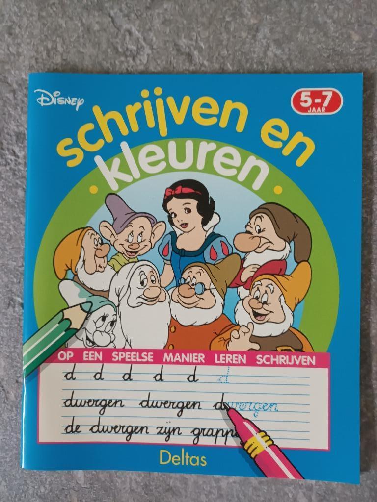 Disney : schrijven en kleuren 5-7 jaar, Ophalen of Verzenden, Nieuw, DELTAS