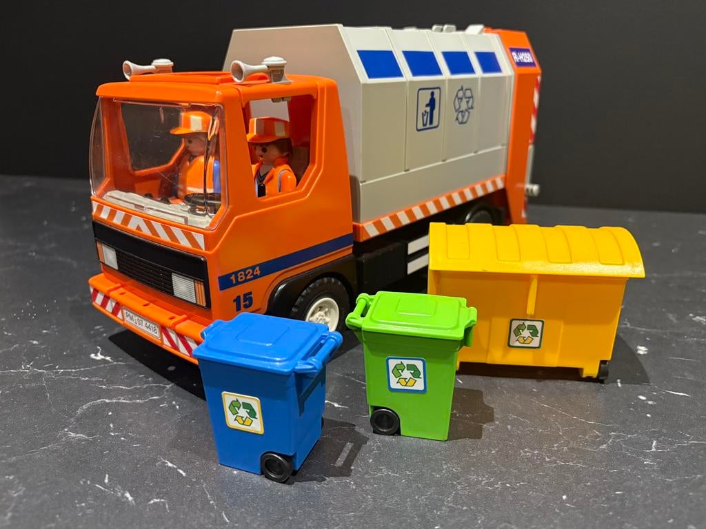 Playmobile Vuilniswagen, Ophalen, Zo goed als nieuw