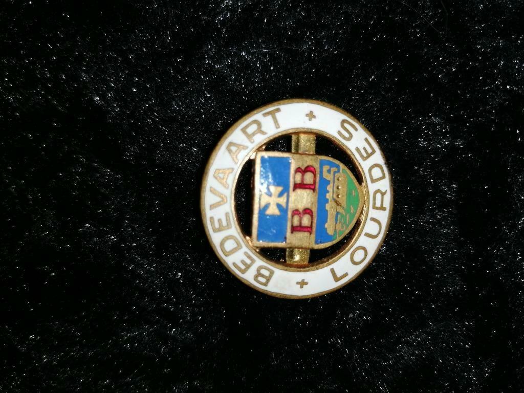 Badge bedevaart Lourdes, Verzamelen, Verzenden, Gebruikt