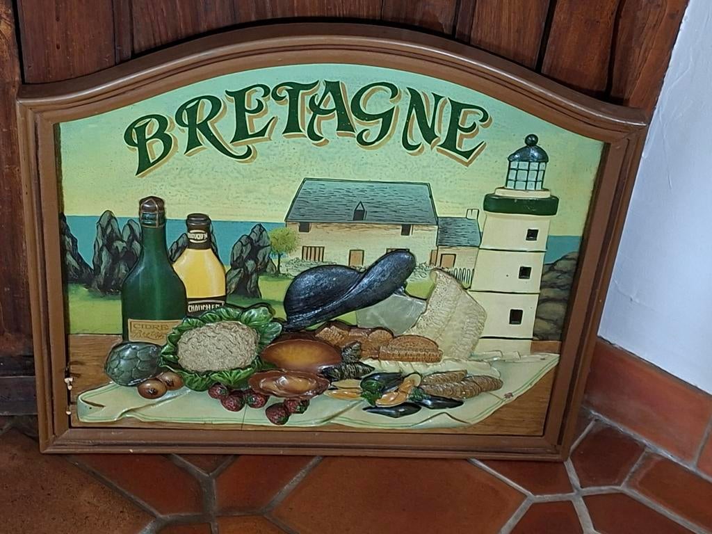 Bretagne houten kader, Ophalen of Verzenden, Hout