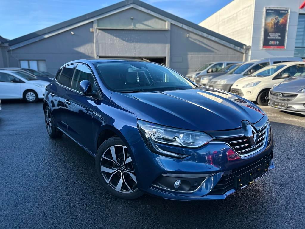 Renault Megane 1.33TCe | Gps | Camera | Cruise | Bose |, Auto's, Euro 6, Blauw, Leder en Stof, 5 deurs