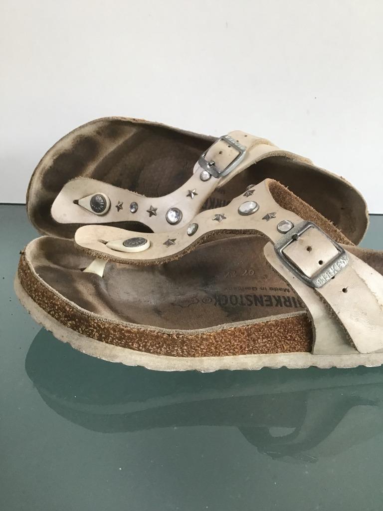 Livraison gratuite | Chaussons Birkenstock Gizeh beiges 38, Beige, Comme neuf, Birkenstock Gizeh, Sandales de bain