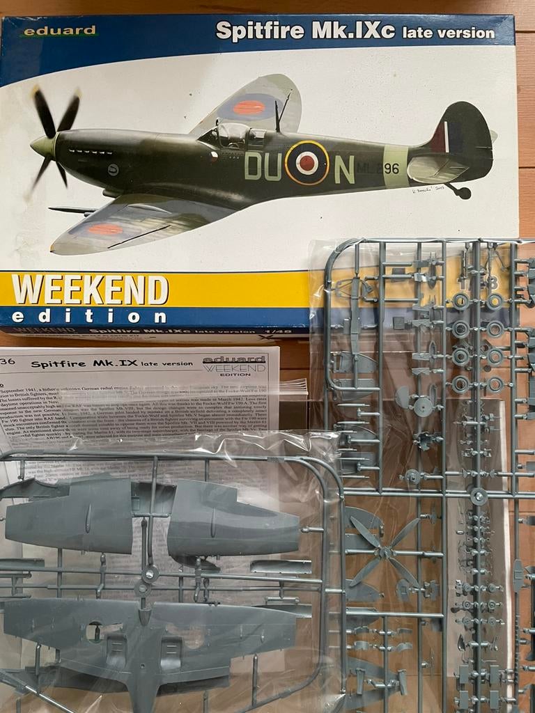 Eduard Spitfire Mk iXc late versie, Hobby en Vrije tijd, Ophalen of Verzenden, Zo goed als nieuw