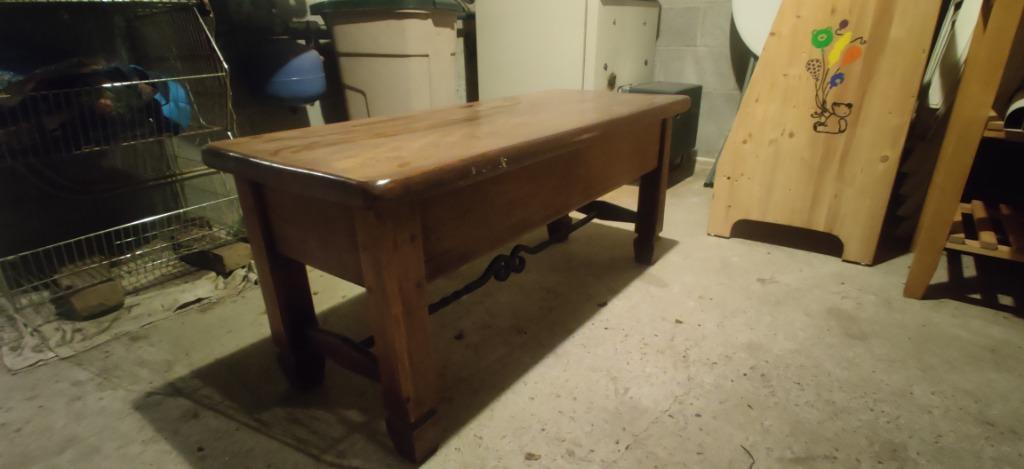 Superbe table basse en chêne, Enlèvement, Comme neuf, Rectangulaire, Chêne