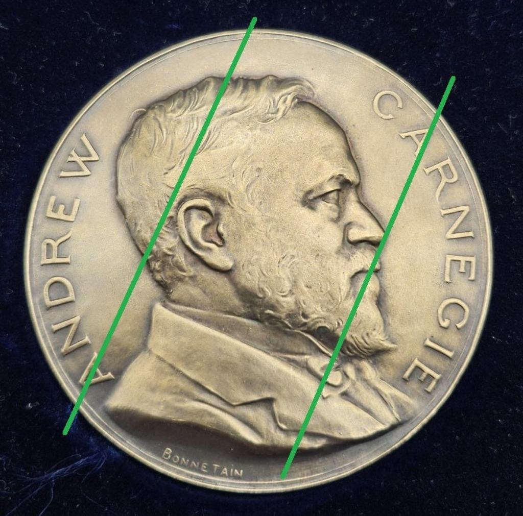 Gouden medaille eerste klasse Carnegie Hero Fund, Ophalen of Verzenden