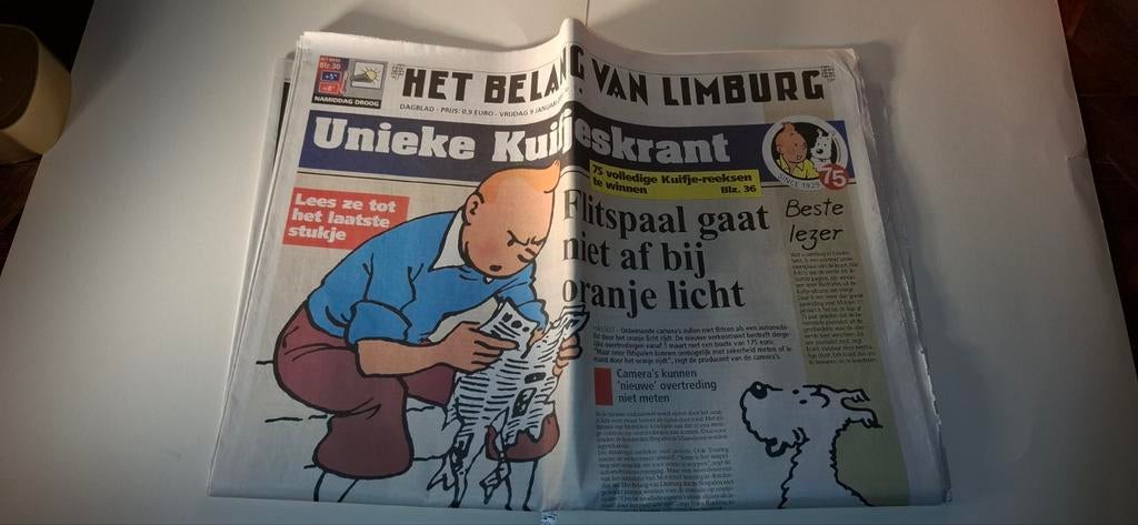 Kuifje  het belang van limburg, Ophalen of Verzenden, Zo goed als nieuw