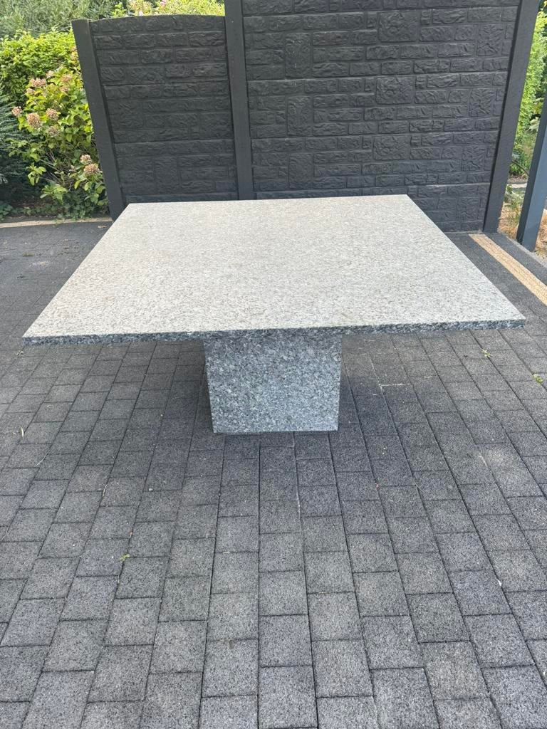 Table en granit bleu Labrador, Enlèvement, Comme neuf, Carré, Autres matériaux