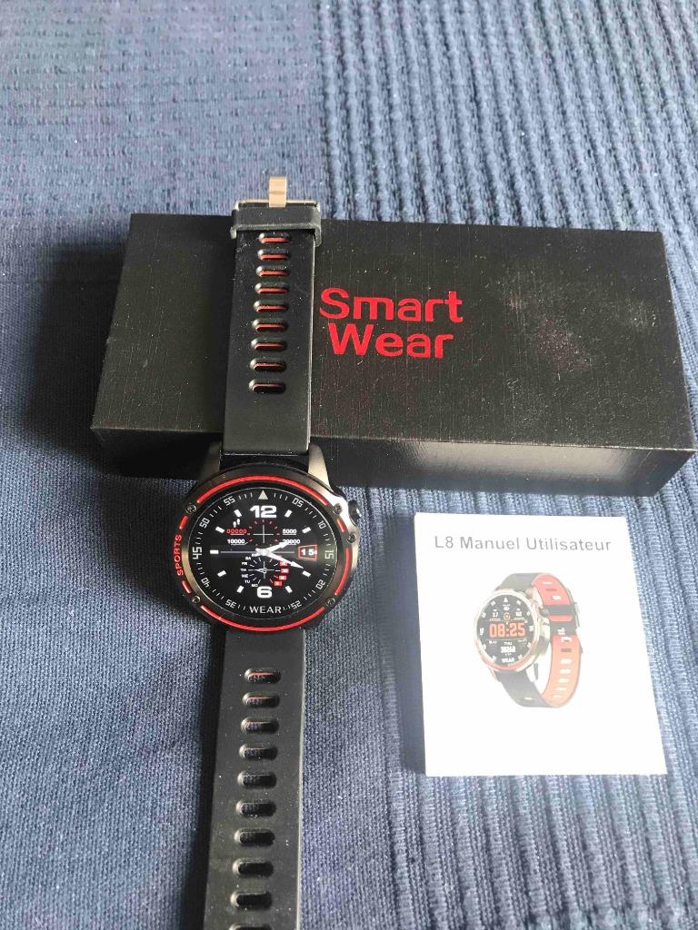 Smartwatch L8, Handtassen en Accessoires, Activity trackers, Zo goed als nieuw, Ophalen of Verzenden