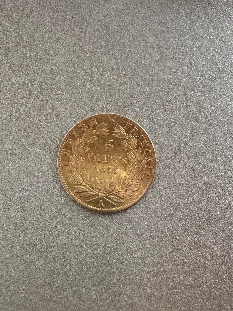 5 Francs - Napoleon III in goud, Postzegels en Munten, Ophalen