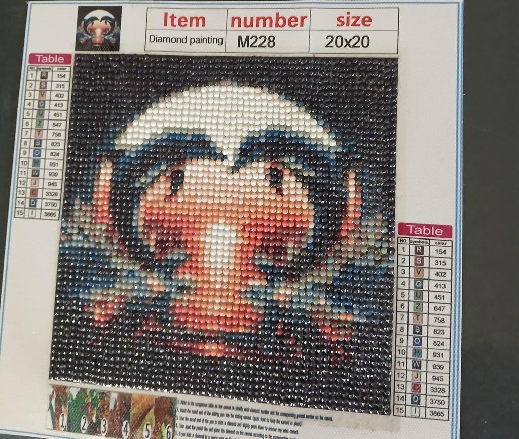 Diamond paintings, Ophalen, Zo goed als nieuw