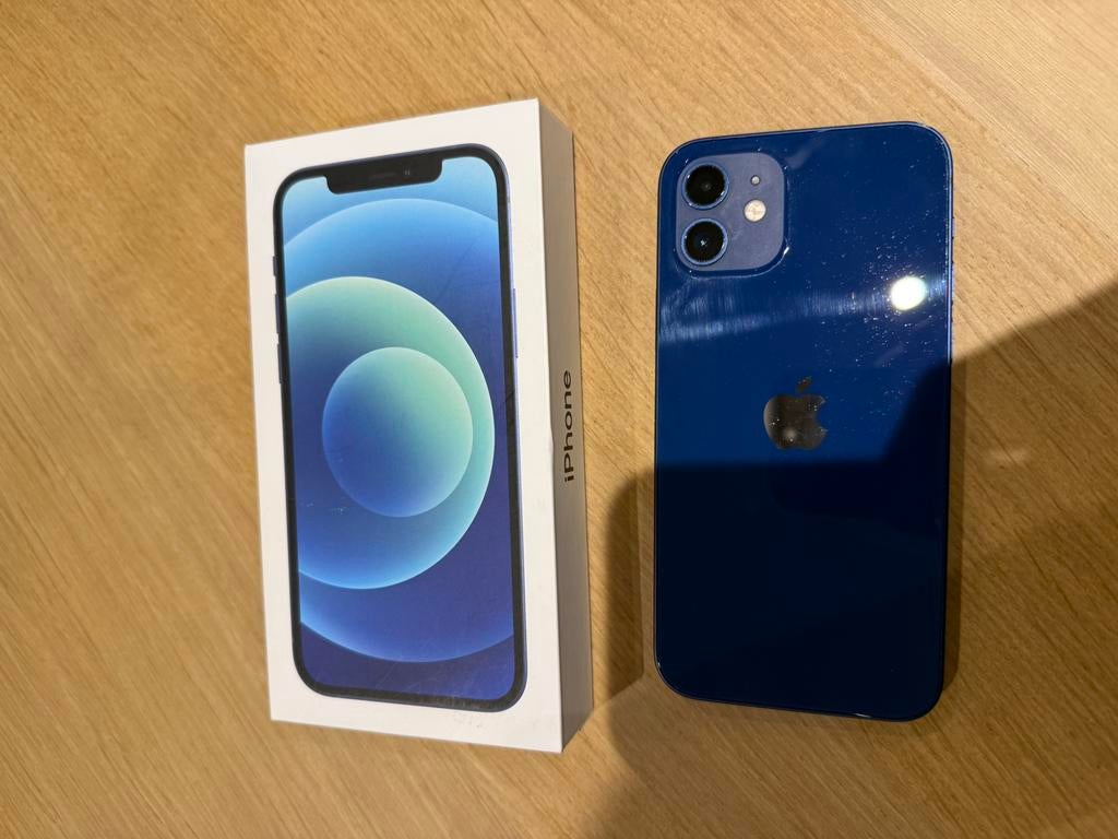 Iphone 12 apple bleu 64gb, Ophalen, 83 %, Blauw, Zo goed als nieuw