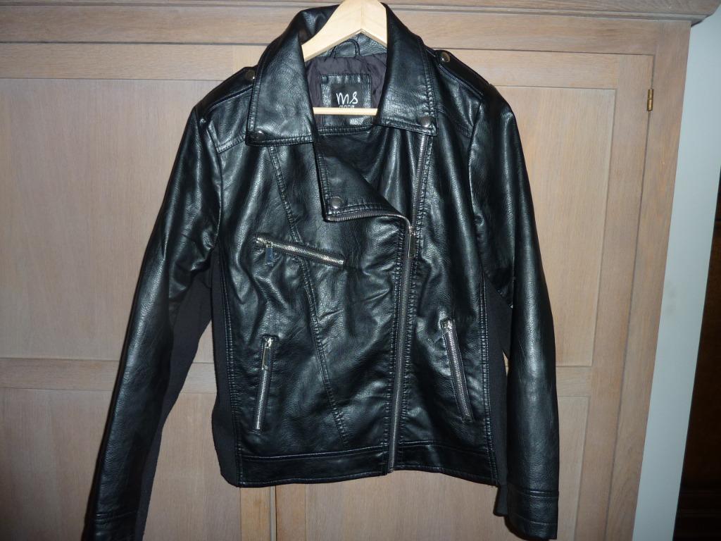 biker jas, Zwart, Maat 46/48 (XL) of groter, Ophalen of Verzenden, Zo goed als nieuw