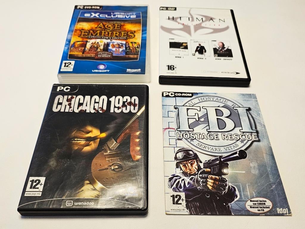4 PC/DVD boxen met games, Consoles de jeu & Jeux vidéo, Enlèvement ou Envoi, Combat, Comme neuf, À partir de 16 ans
