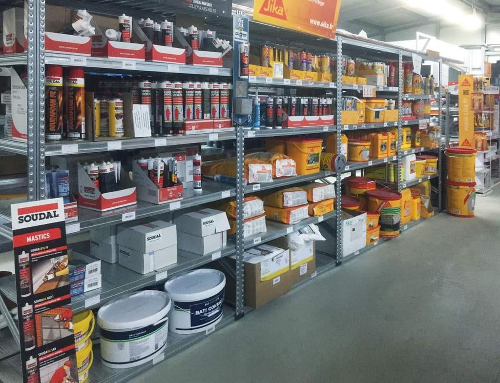 Aménagement magasin (rayonnage métallique industriel), Neuf