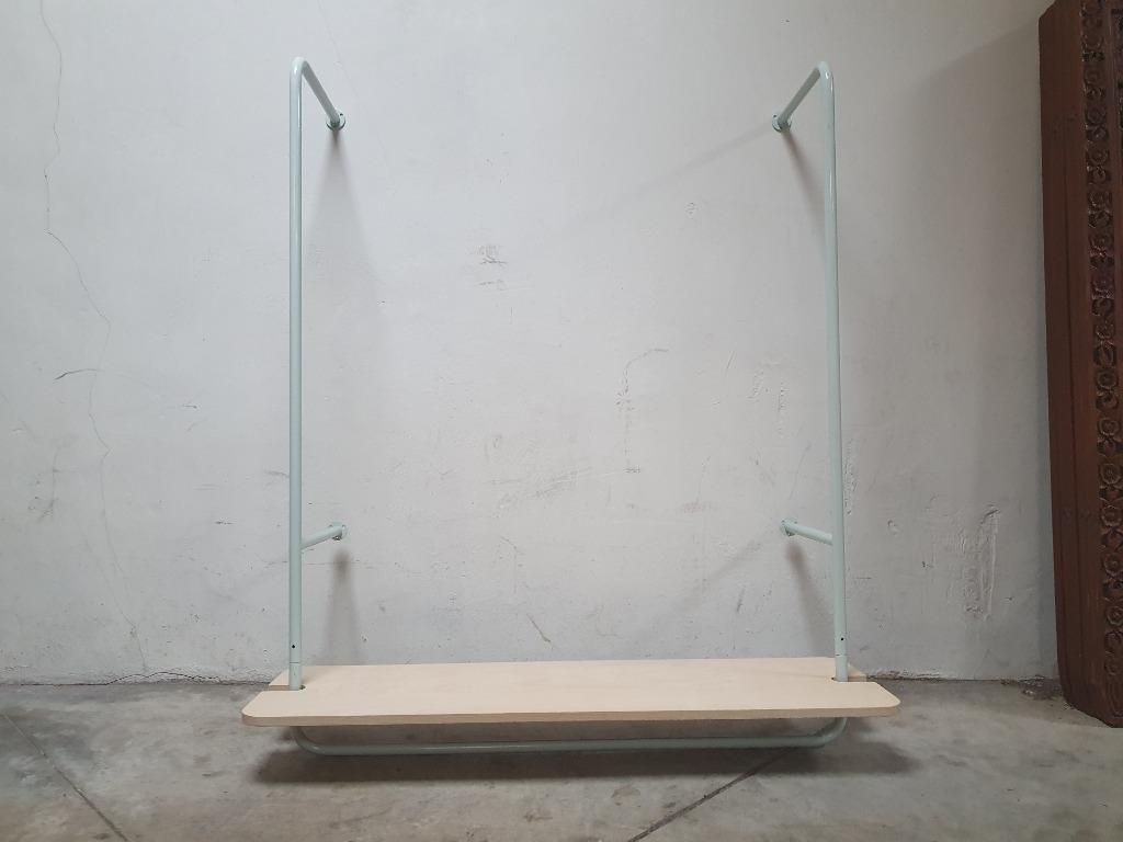 Hang-Wandkapstok Plank 130x Rail B119x Rail D38, Huis en Inrichting, 100 tot 150 cm, Zo goed als nieuw, Metaal, Ophalen
