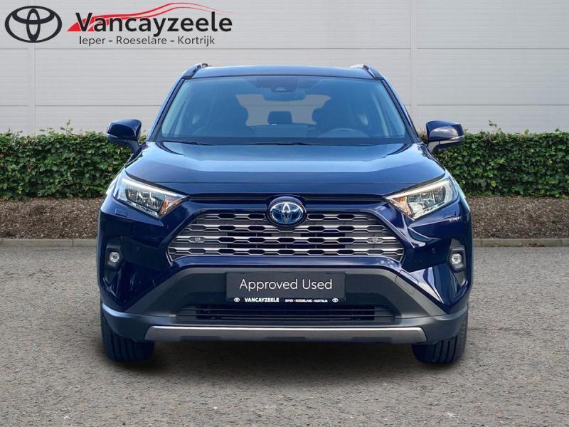 Toyota RAV-4 Dynamic Plus 4X4+afn. trekhaak+cam+gps+sens V+A, Blauw, 5 deurs, Hybride Elektrisch/Benzine, Rav4