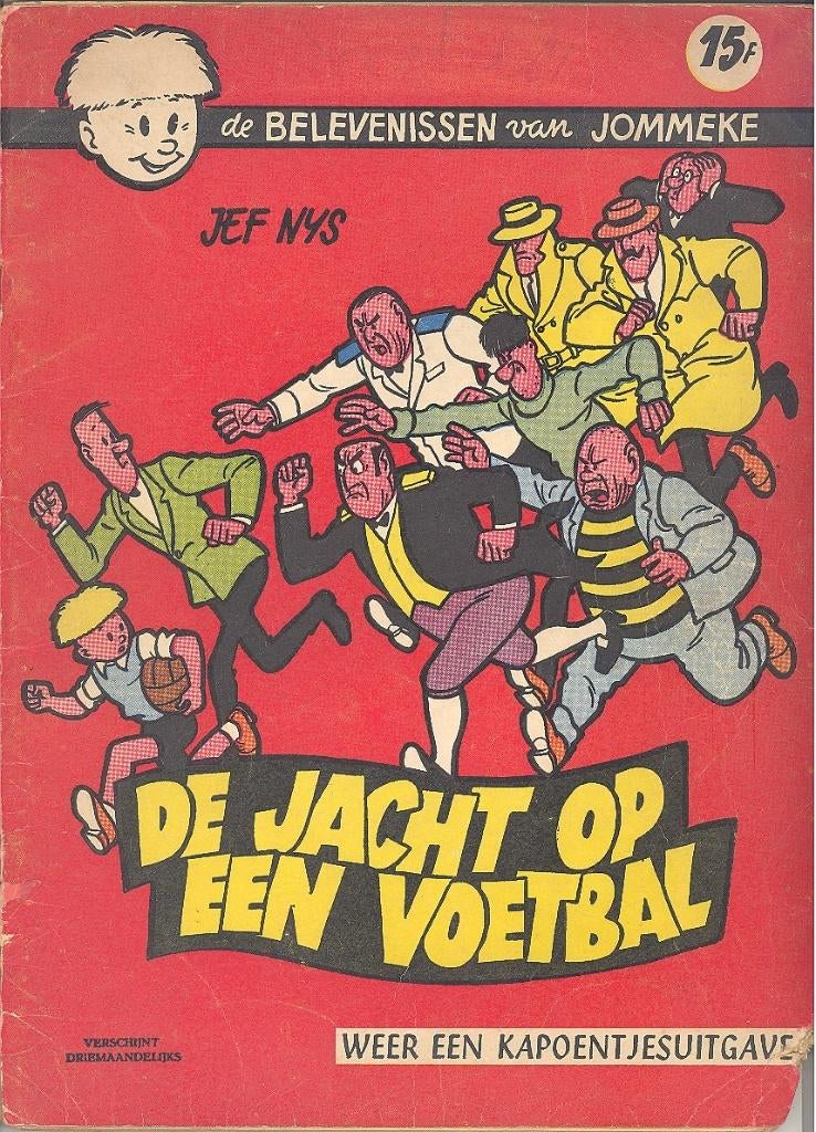Jommeke nr 1 - Jacht op een voetbal - 1ste druk 1959, Boeken, Eén stripboek, Ophalen of Verzenden, Gelezen, Jef Nys