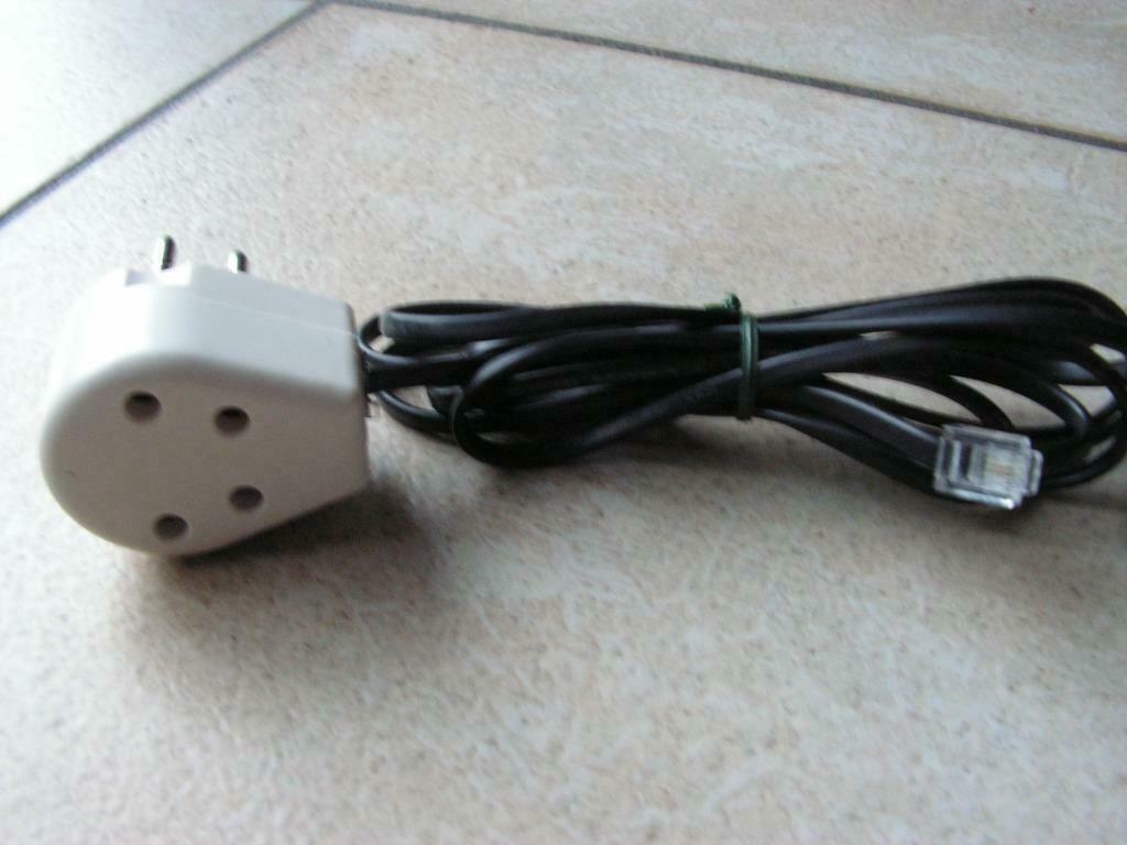Lot de 4 câbles téléphoniques RJ11 avec prise. (voir les ima, Télécoms, Enlèvement ou Envoi, Comme neuf, Fil ou câble