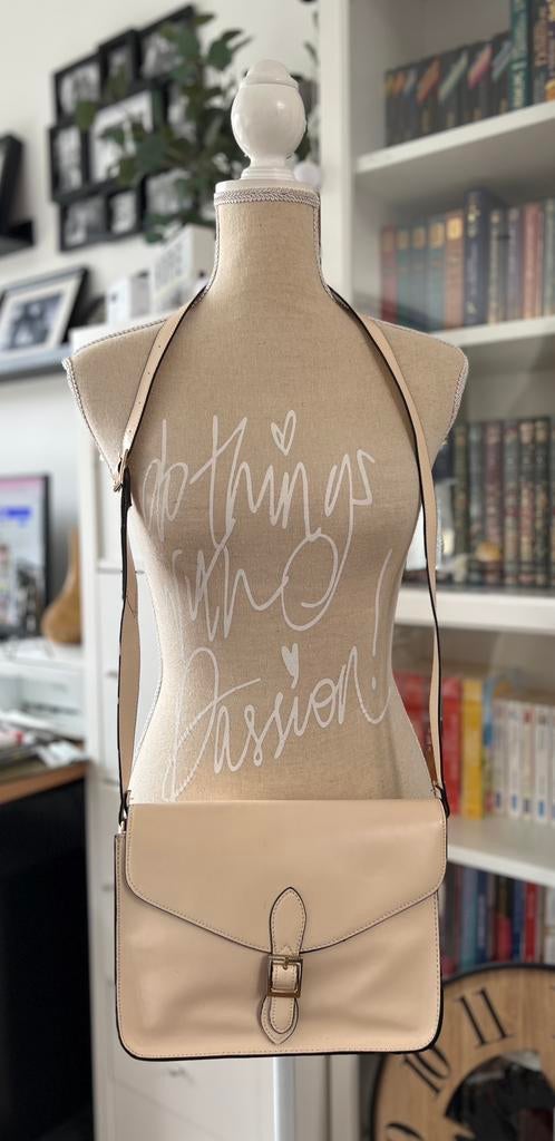 Sac bandoulière beige, Gebruikt, Beige, Schoudertasje