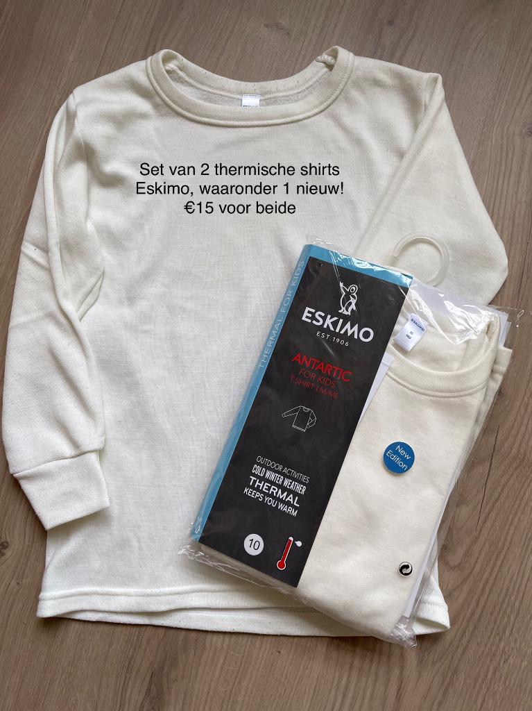 2 Thermische shirts Eskimo 10 jaar, Ophalen of Verzenden, Zo goed als nieuw, Eskimo, Jongen of Meisje